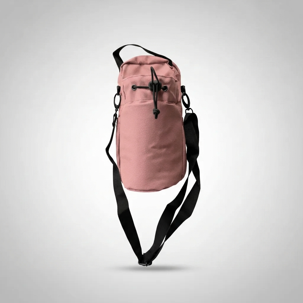 Bolso magnético deportivo Gymtonic color rosado con correa ajustable crossbody