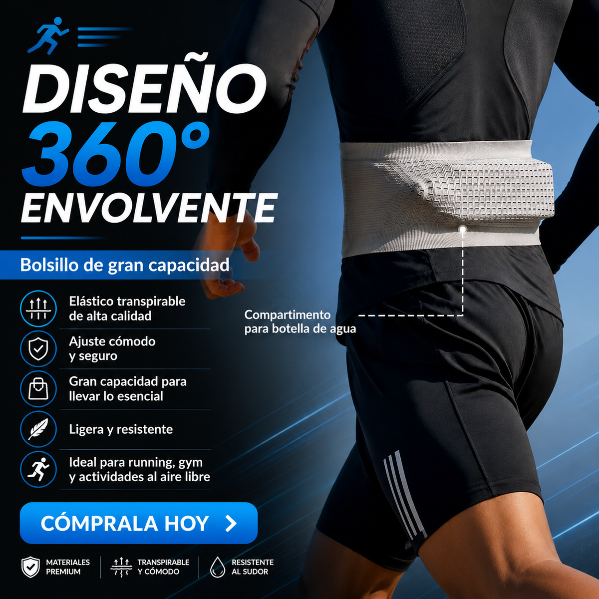 Riñonera Deportiva Elástica