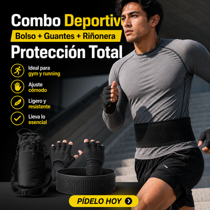 Pack Pro | Bolso + Guantes + Riñonera