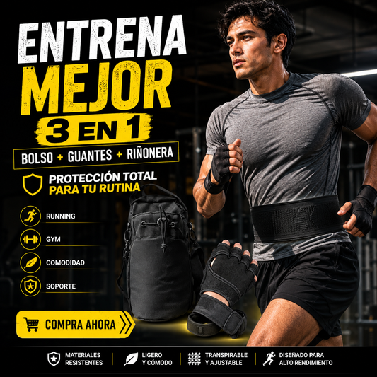 Pack Pro | Bolso + Guantes + Riñonera