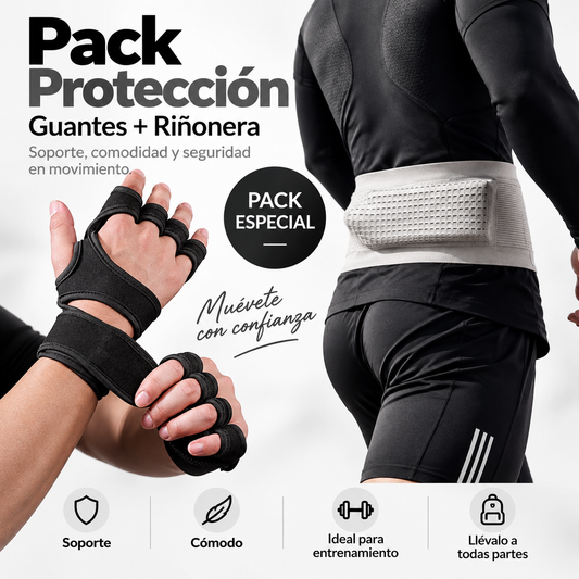 Pack Protección | Guantes + Riñonera