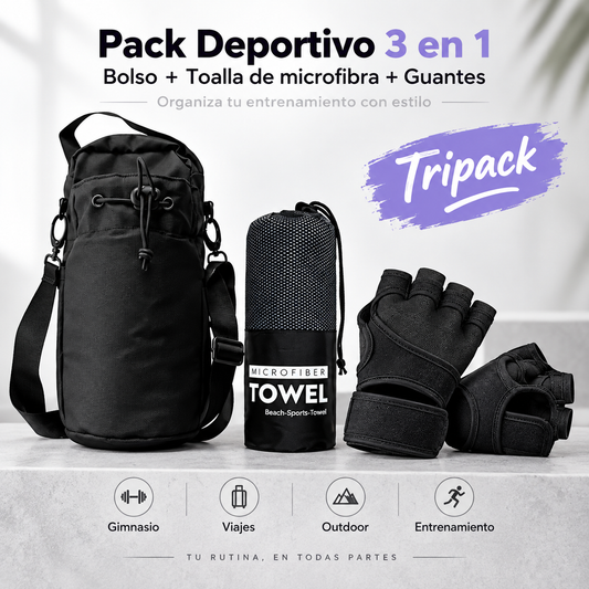 Pack Esencial Plus | Bolso + Guantes + Toalla